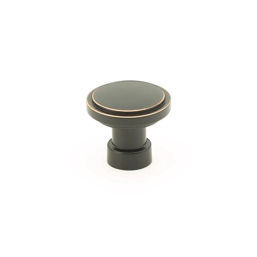 1 1/4 Inch Solid Brass Round Haydon Cabinet & Furniture Knob