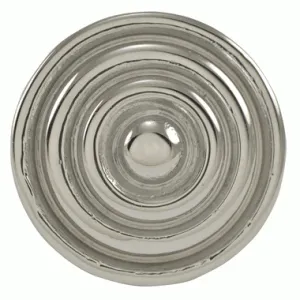 1 3/8 Inch Solid Brass Circle Knob (Polished Chrome Finish)