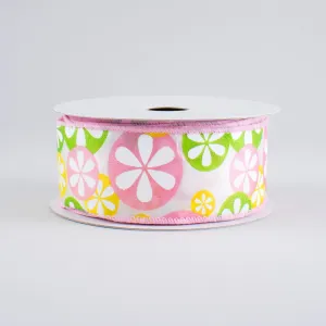 1.5" Daisy Dots Ribbon: Pastels (10 Yards)