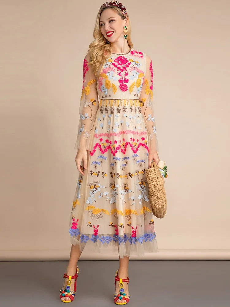 Agatha Embroidered Dress