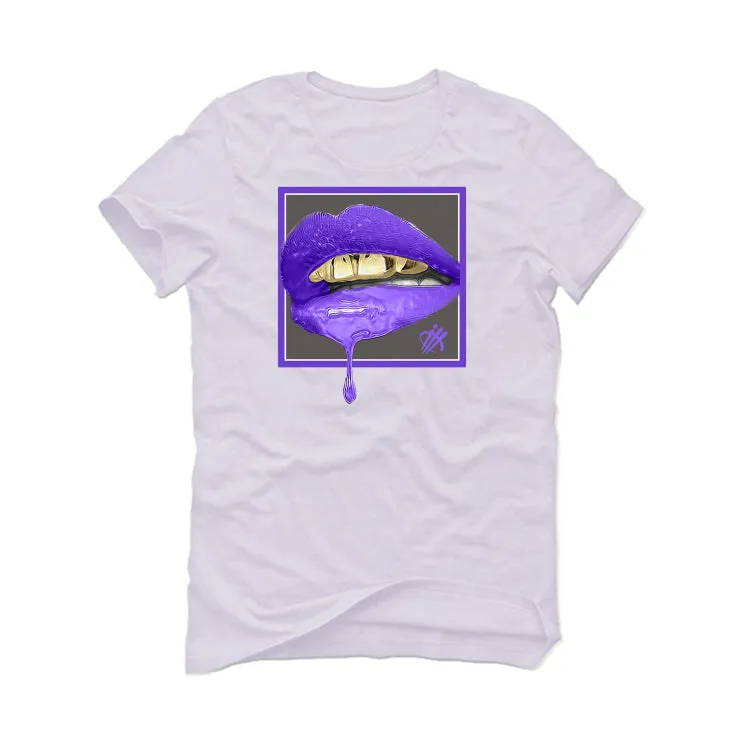 Air Jordan 3 Dark Iris - White T-Shirt (LIPSTICK)