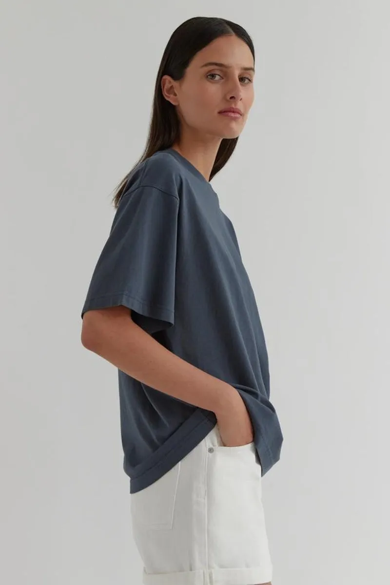 Assembly Label - Oversized Tee - Slate