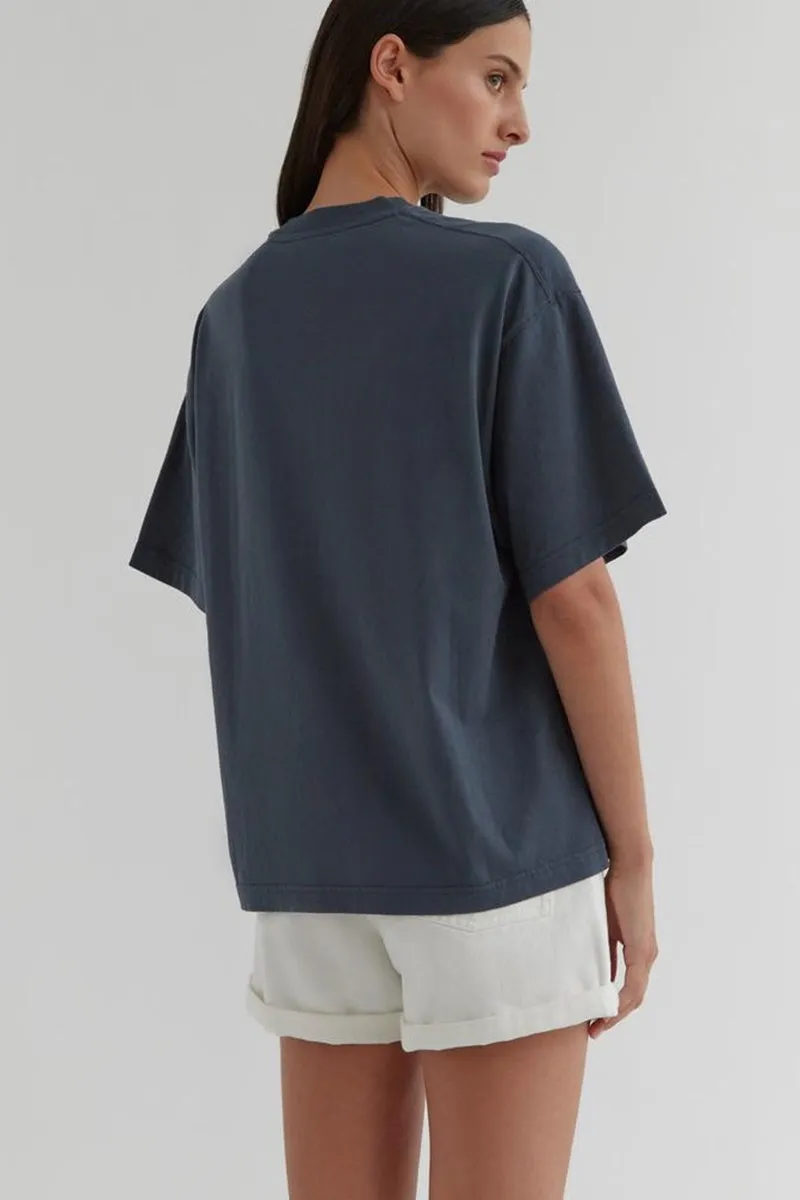 Assembly Label - Oversized Tee - Slate