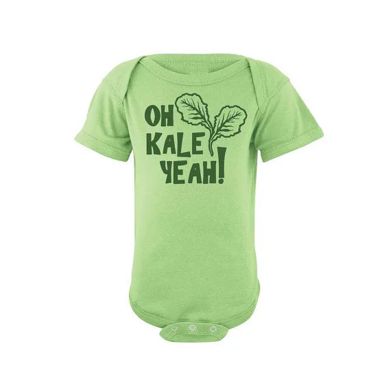 Bad Pickle Tees - Oh Kale Yeah® Baby Onesie | Green