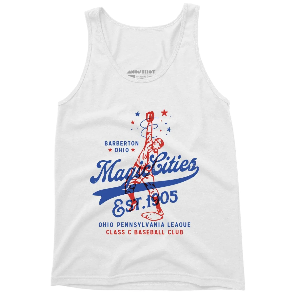 Barberton Magic Cities - Ohio - Vintage Defunct Baseball Teams - Unisex Tank Top