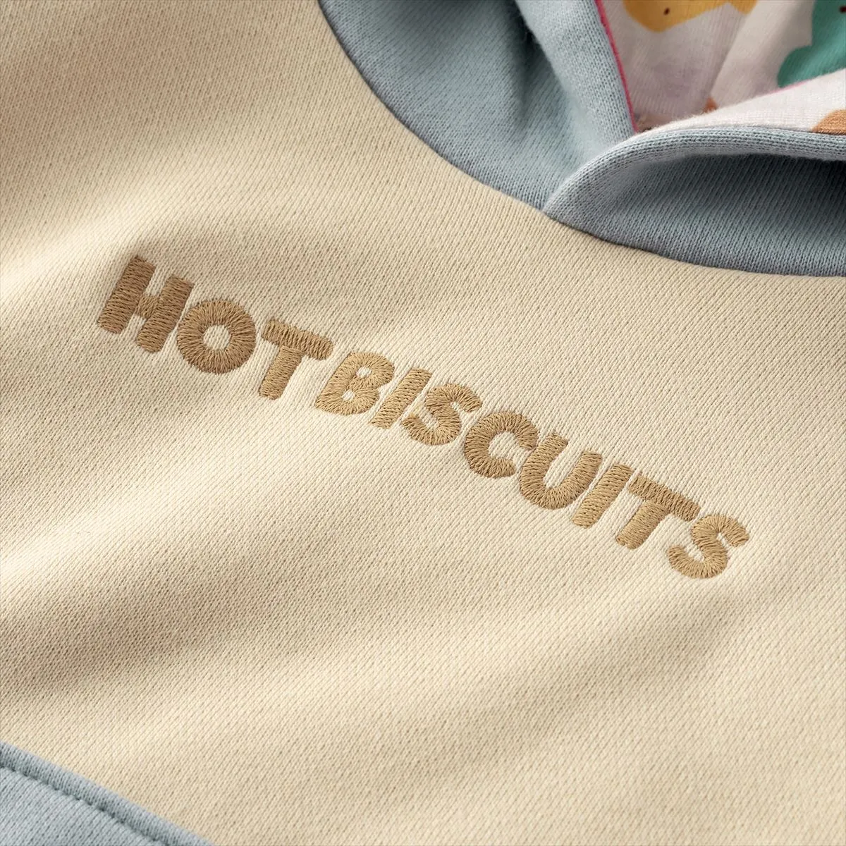 Beans-Style Pastel Block Hoodie