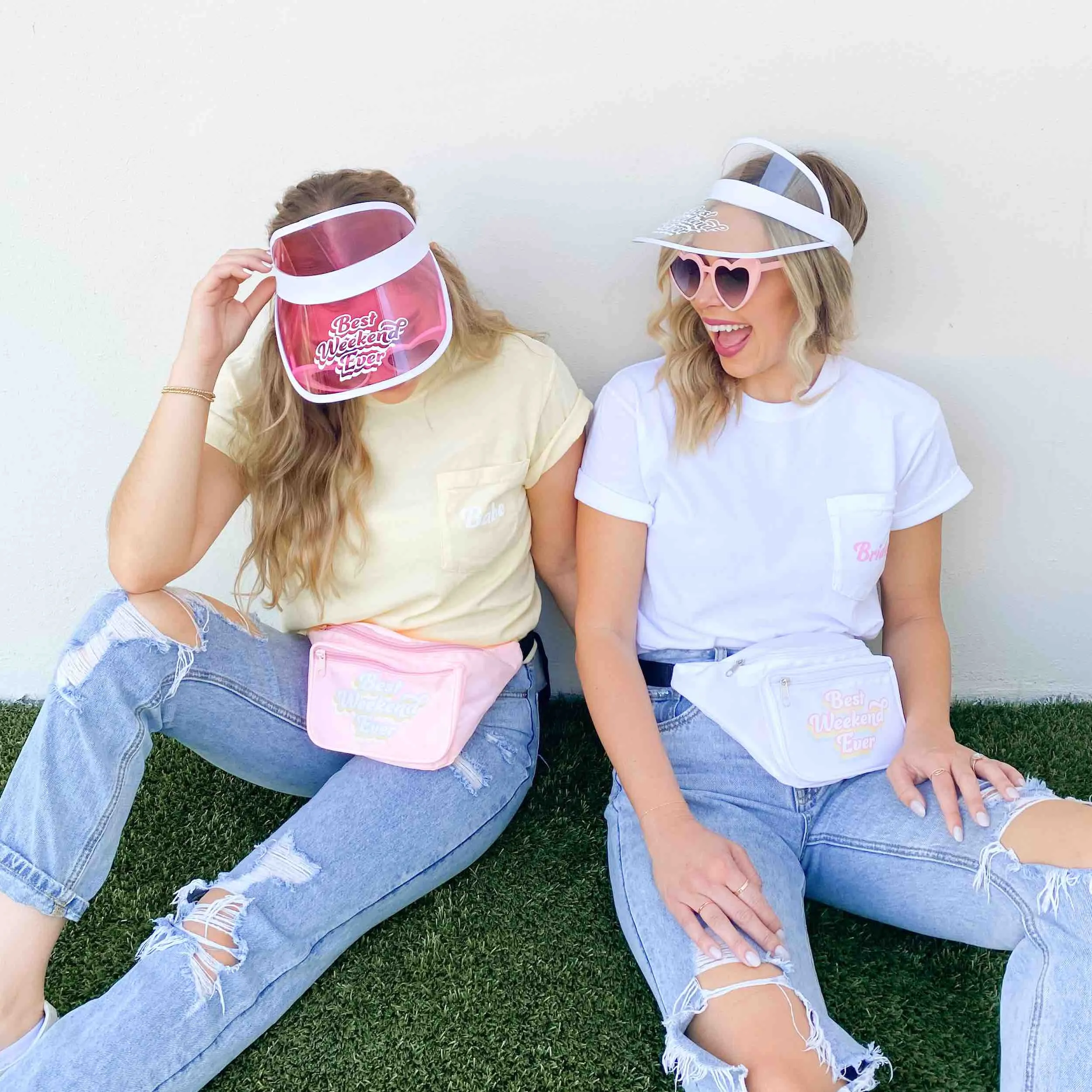 Best Weekend Ever Retro Sun Visors