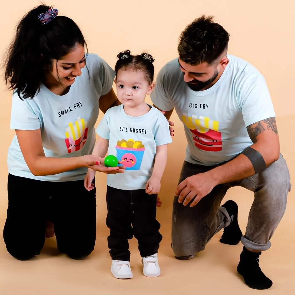 Big Fries Matching Family Twinning T shirt- Combo Of 3