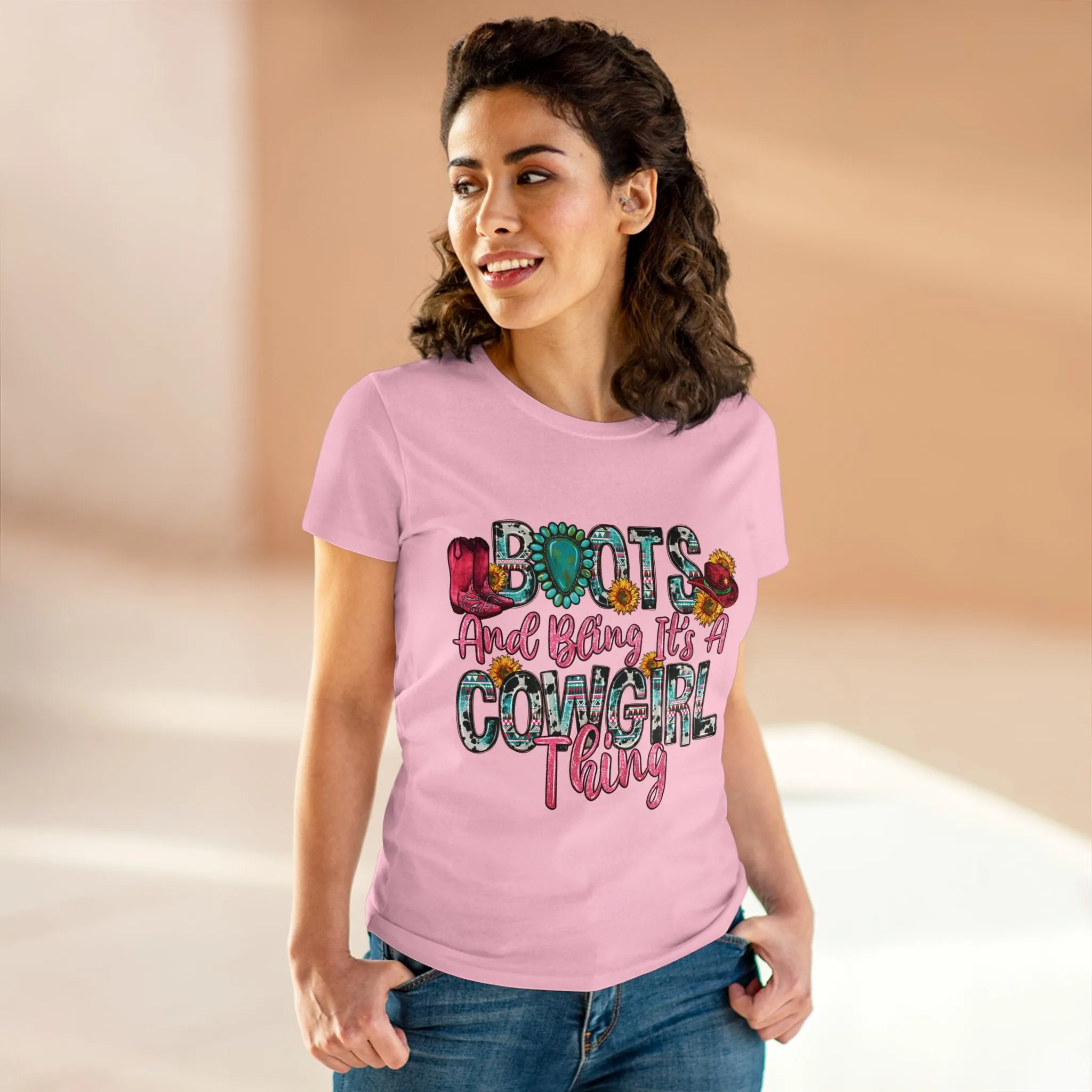 Boot's & Bling Cowgirl Women's T-Shirt only at Bling & Bloom's Boutique | Women's Western Tees | Girls Country T-Shirts