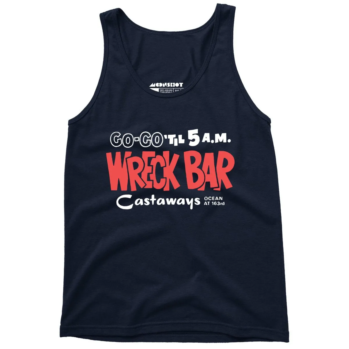 Castaways Motel Wreck Bar - Miami, FL - Vintage Tiki Bar - Unisex Tank Top