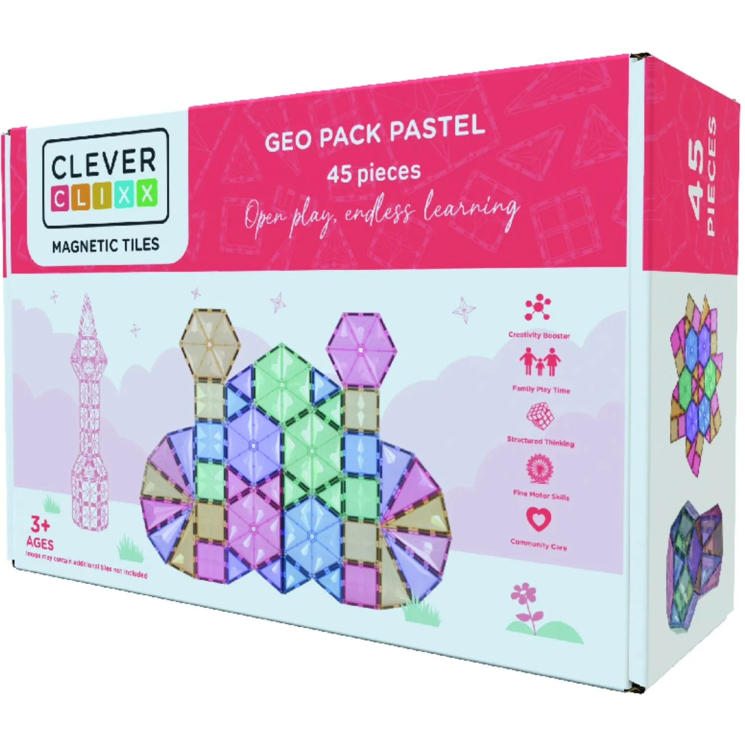 Cleverclixx Pastel Geo Pack Pastel 45 pieces