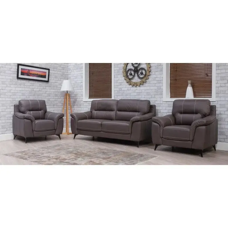 Ella Static Fabric Sofa Range - Brown