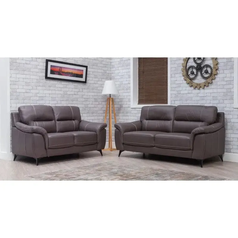 Ella Static Fabric Sofa Range - Brown