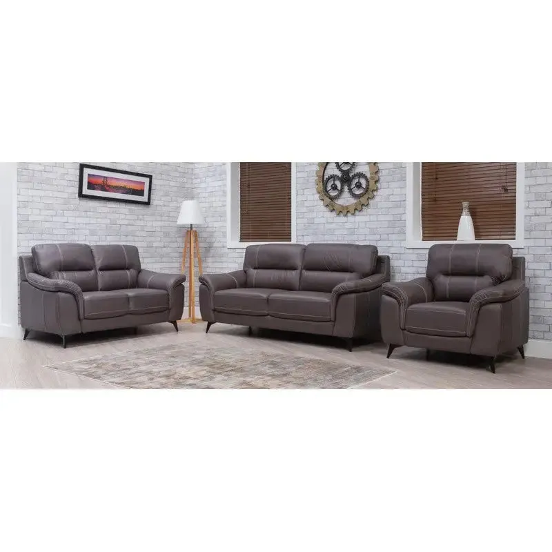 Ella Static Fabric Sofa Range - Brown