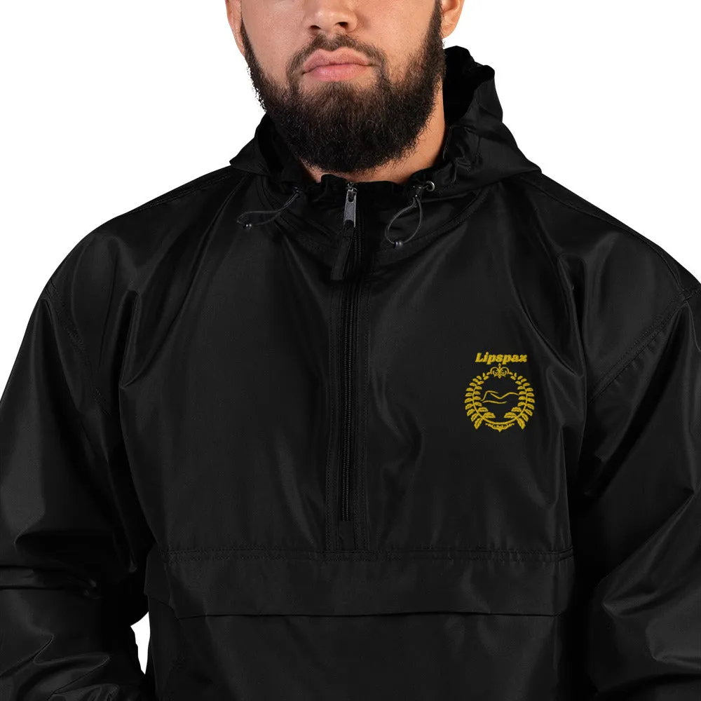 Embroidered Gold Champion Packable Jacket