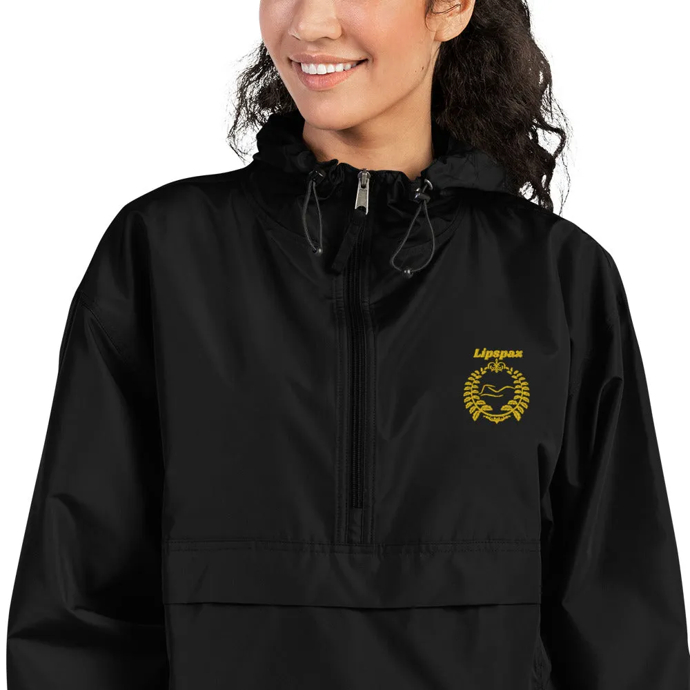 Embroidered Gold Champion Packable Jacket