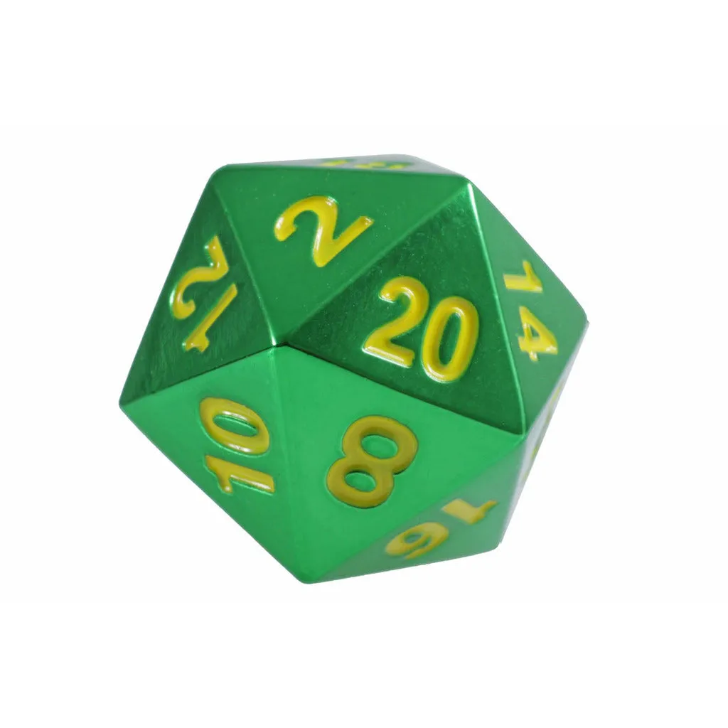 Emerald Green 10-Piece Metal Dice Set