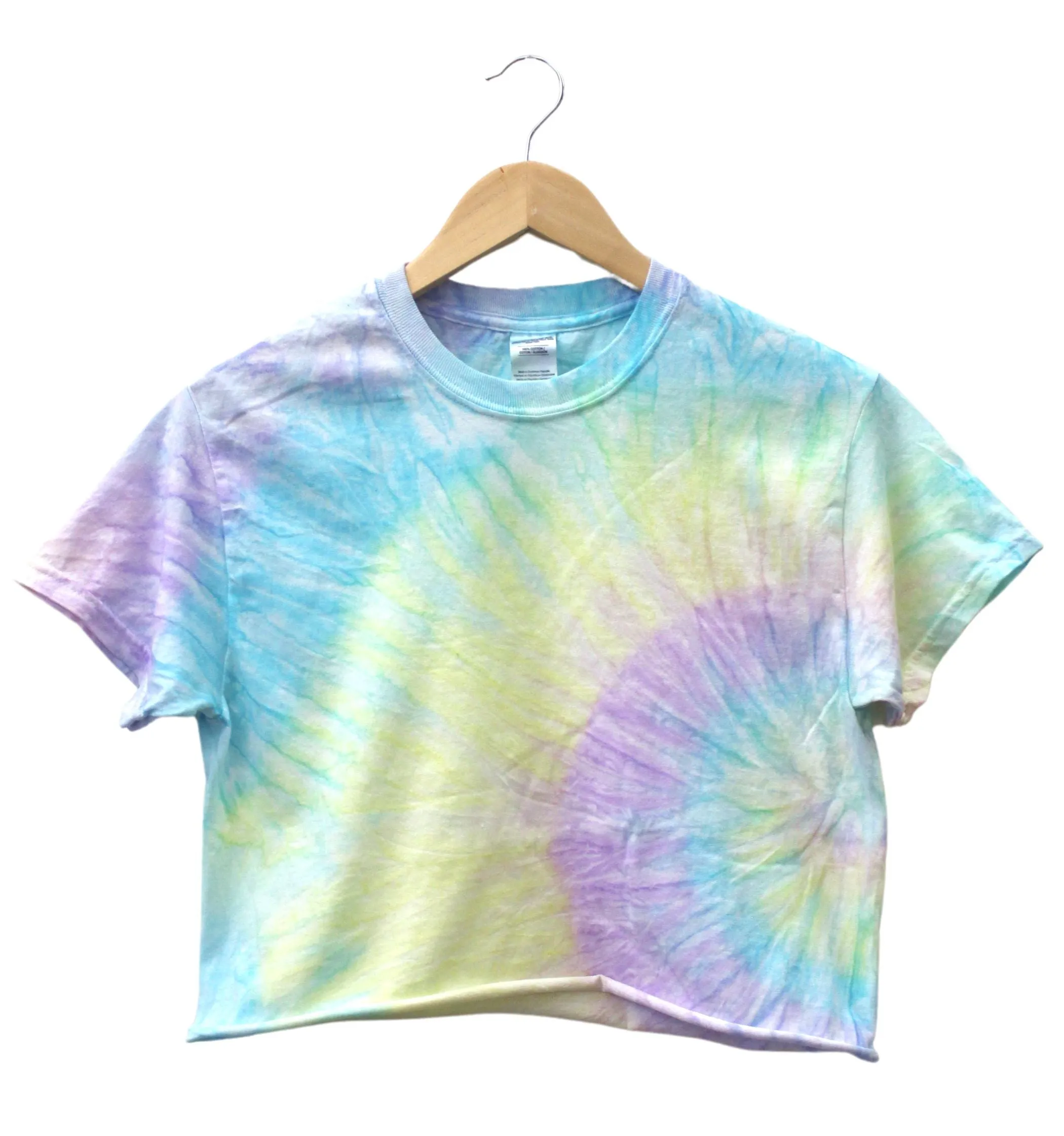 Ethereal Pastel Tie-Dye Cropped Unisex Tee