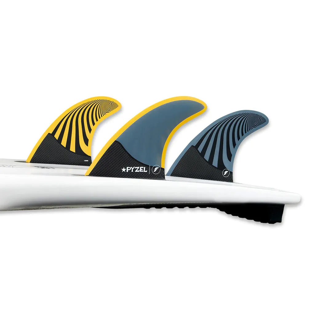 Futures Fins - Pyzel Large Thruster - Blue/Yellow