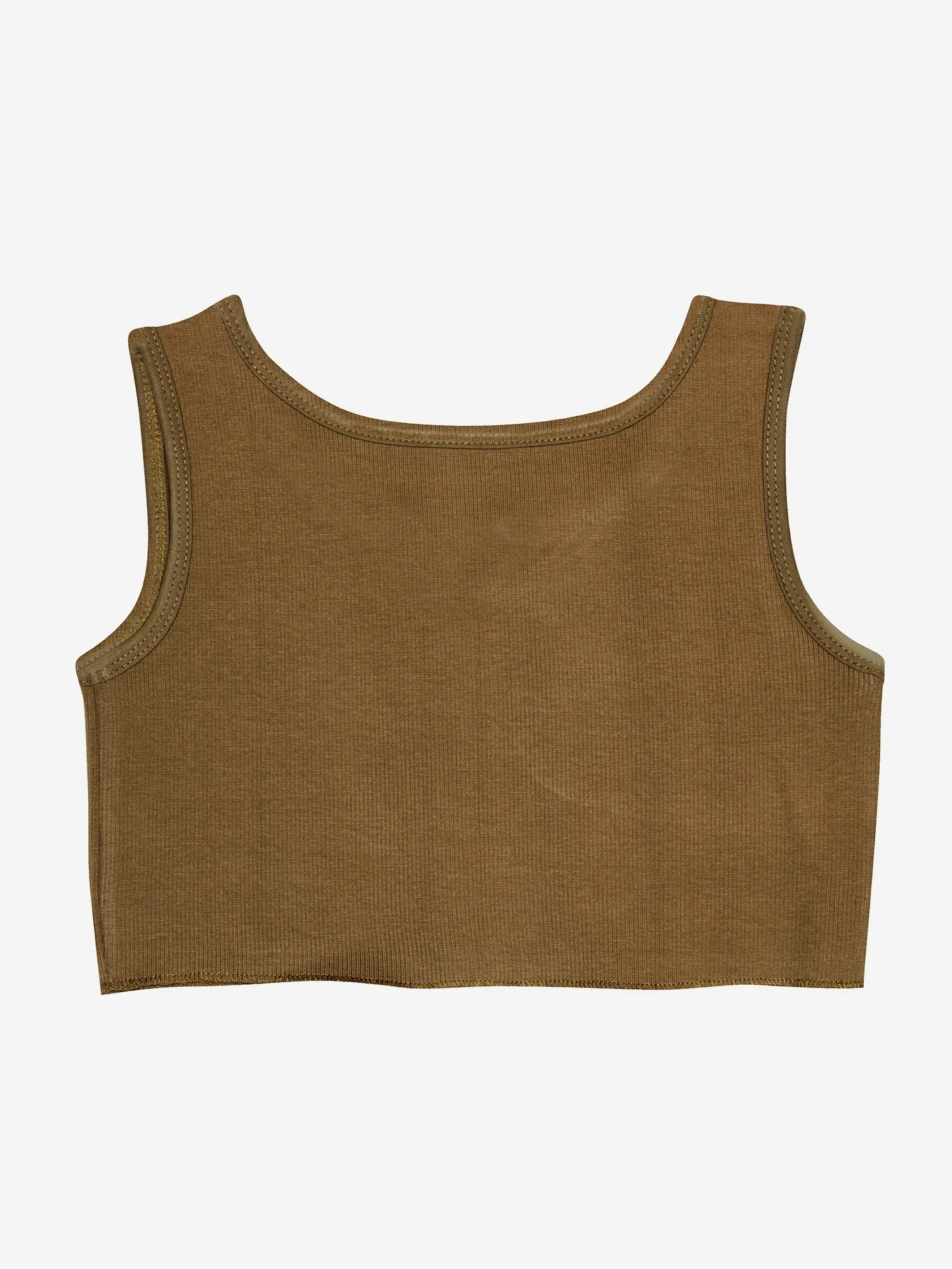 Girls Rib Crop Tank Top