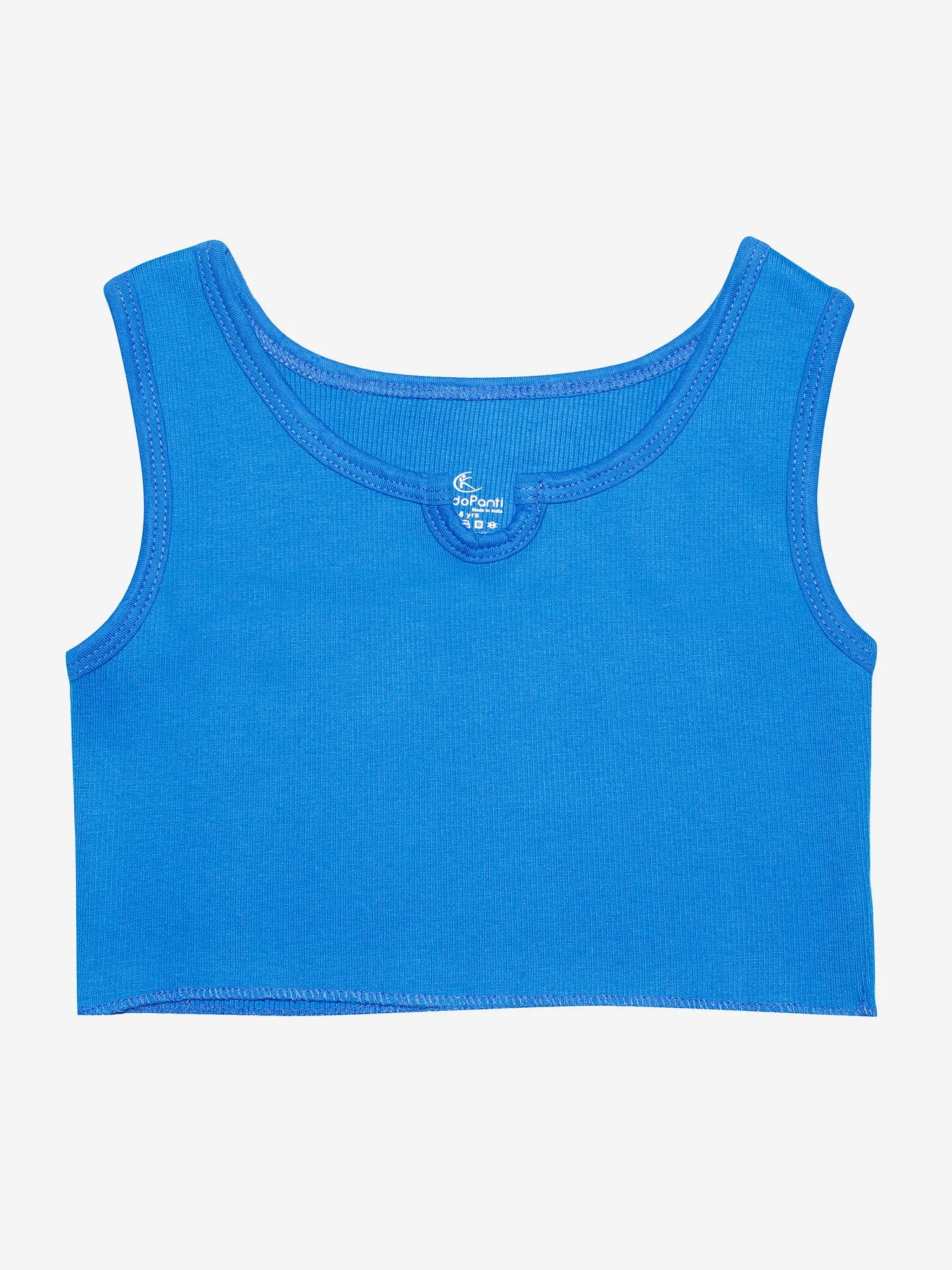 Girls Rib Crop Tank Top