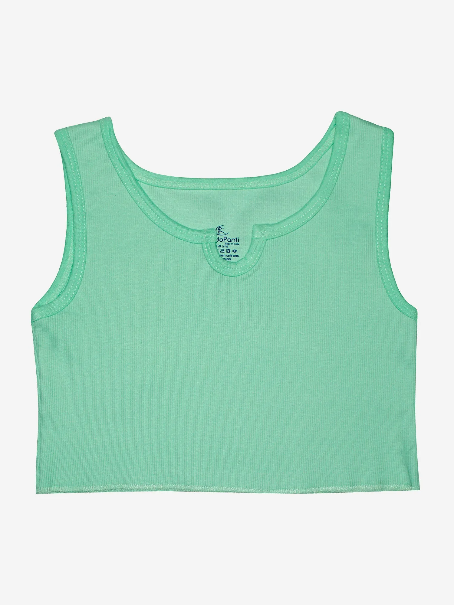 Girls Rib Crop Tank Top