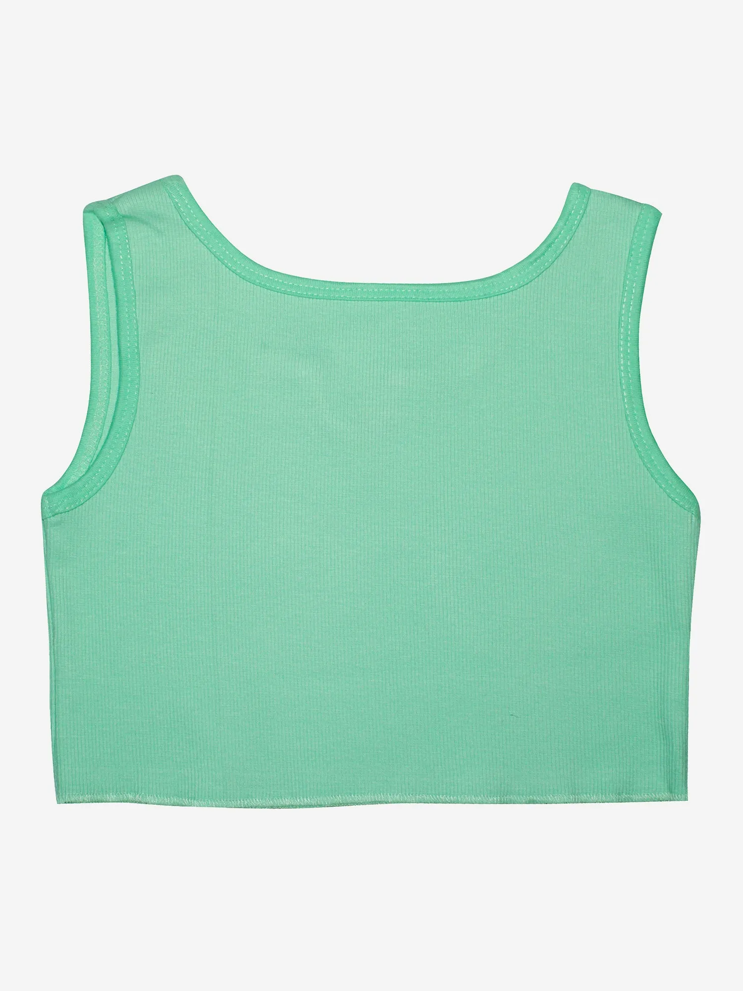 Girls Rib Crop Tank Top