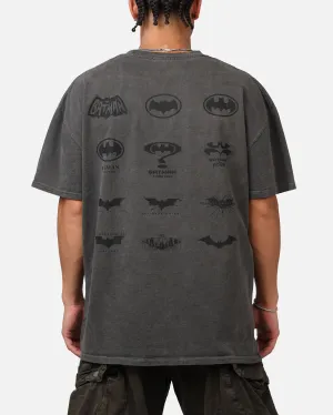 Goat Crew X DC Batman Batman Logos Heavyweight T-Shirt Black Wash