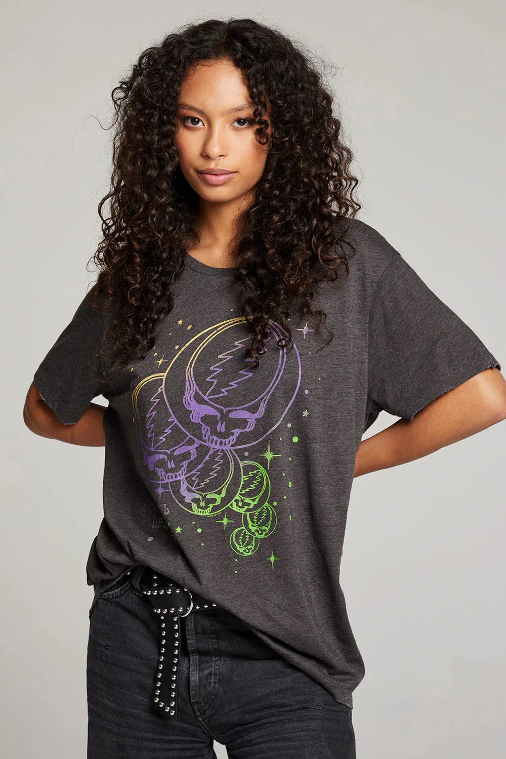 Grateful Dead Stealies In Space Tee - Vintage Black