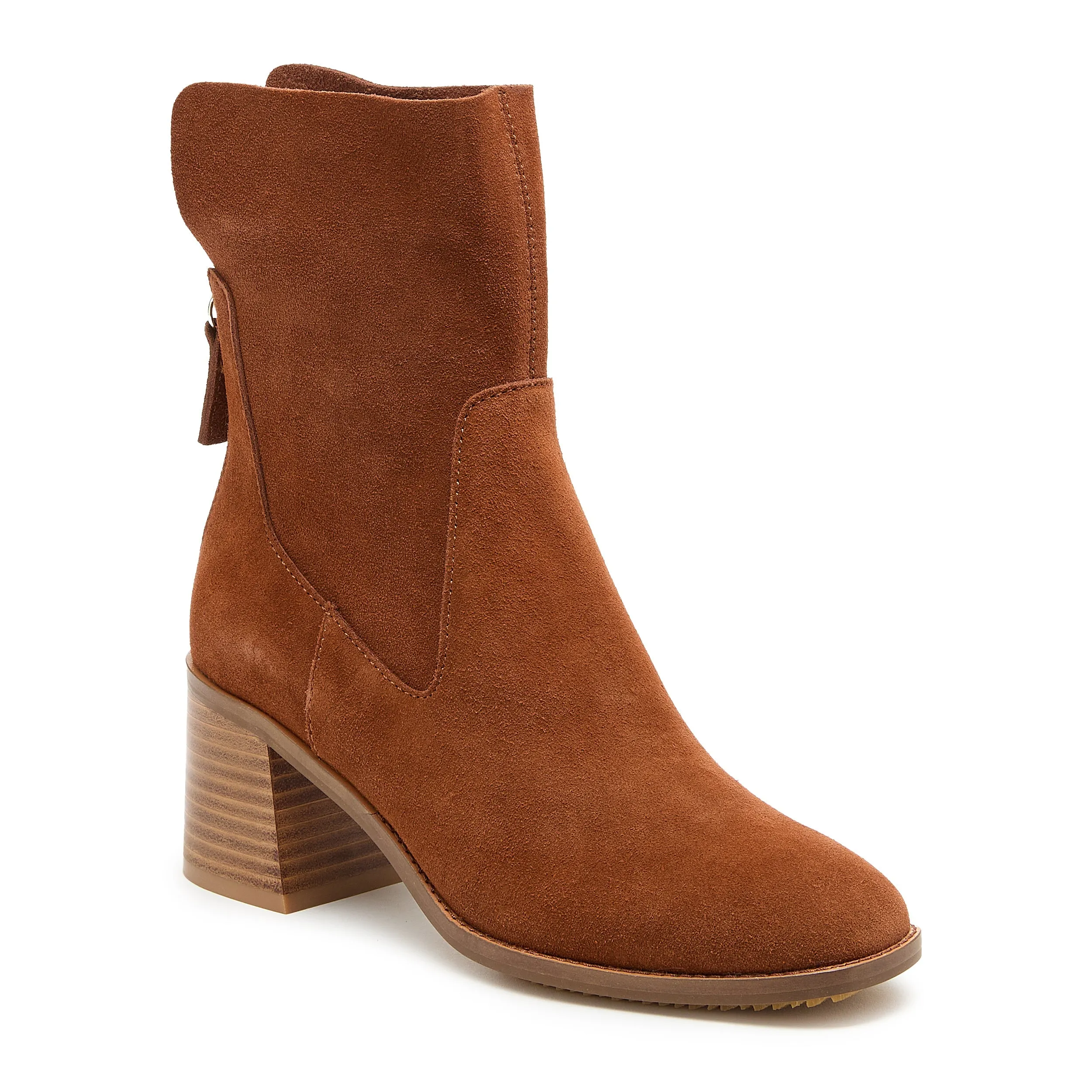 Island Hickory Suede Wide Width Booties