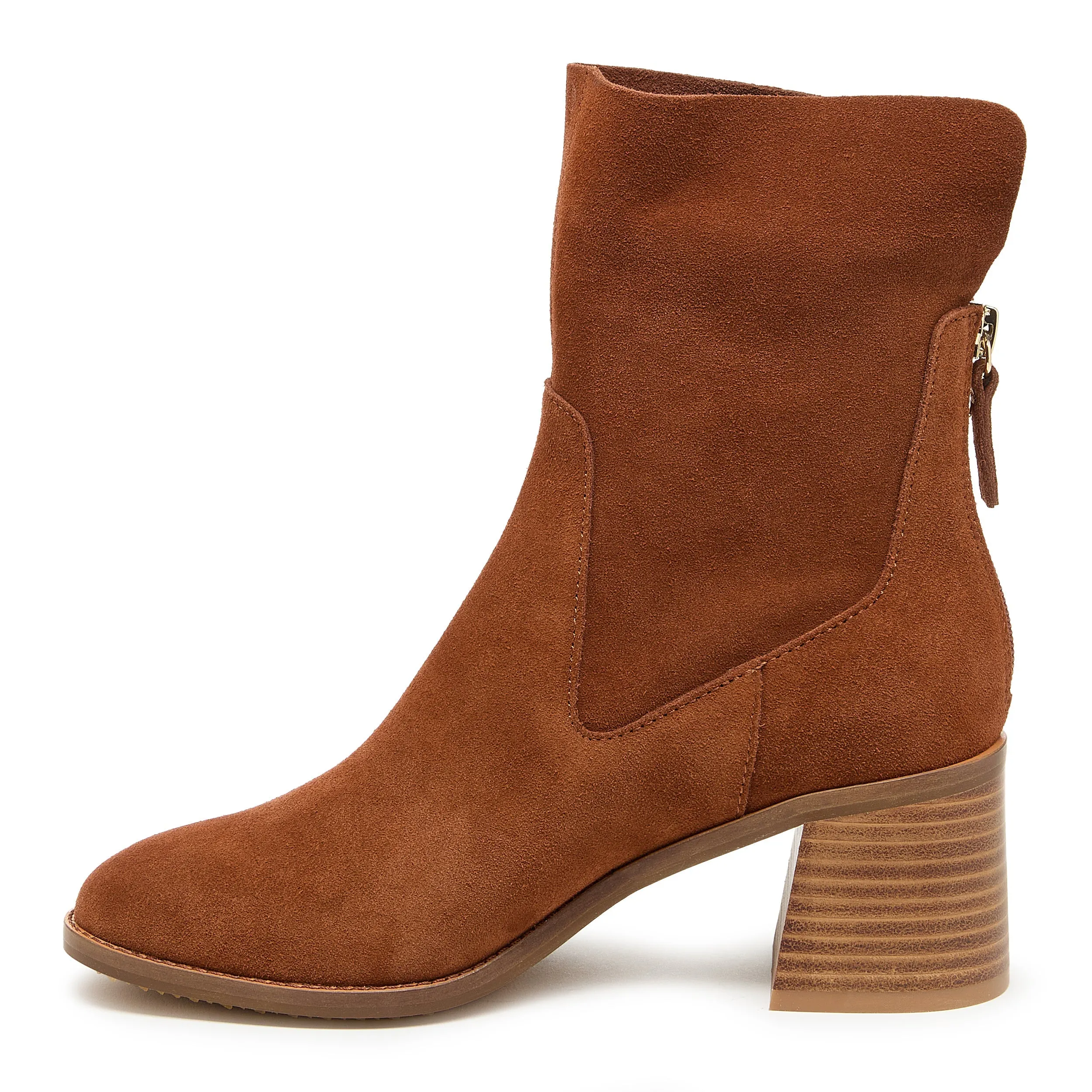 Island Hickory Suede Wide Width Booties