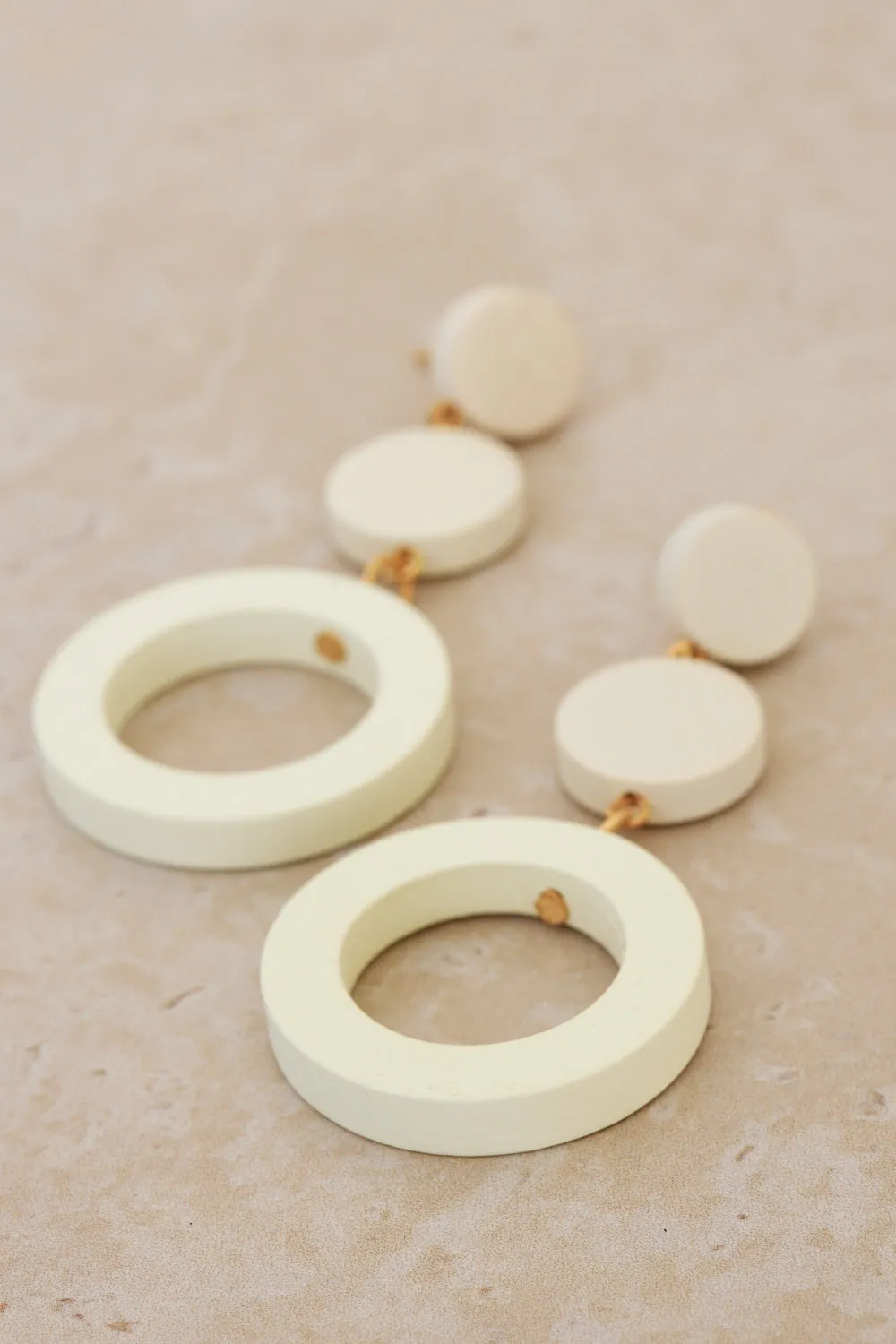 Kendra Statement Earrings - Ivory