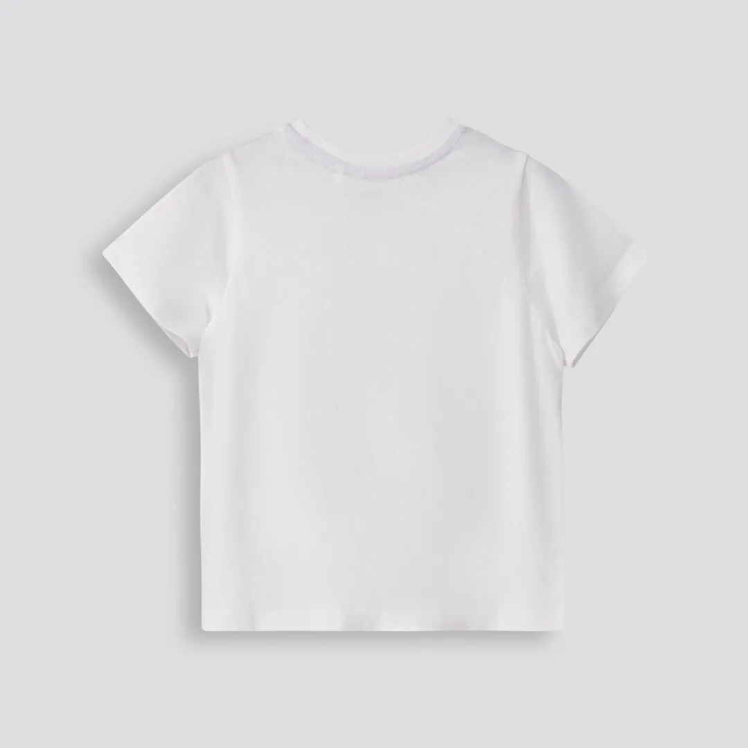 Kids Statement Tee _ 153151 _ Optic White