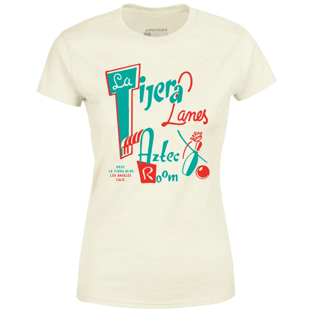 La Tijera Lanes - Los Angeles, CA - Vintage Bowling Alley - Women's T-Shirt