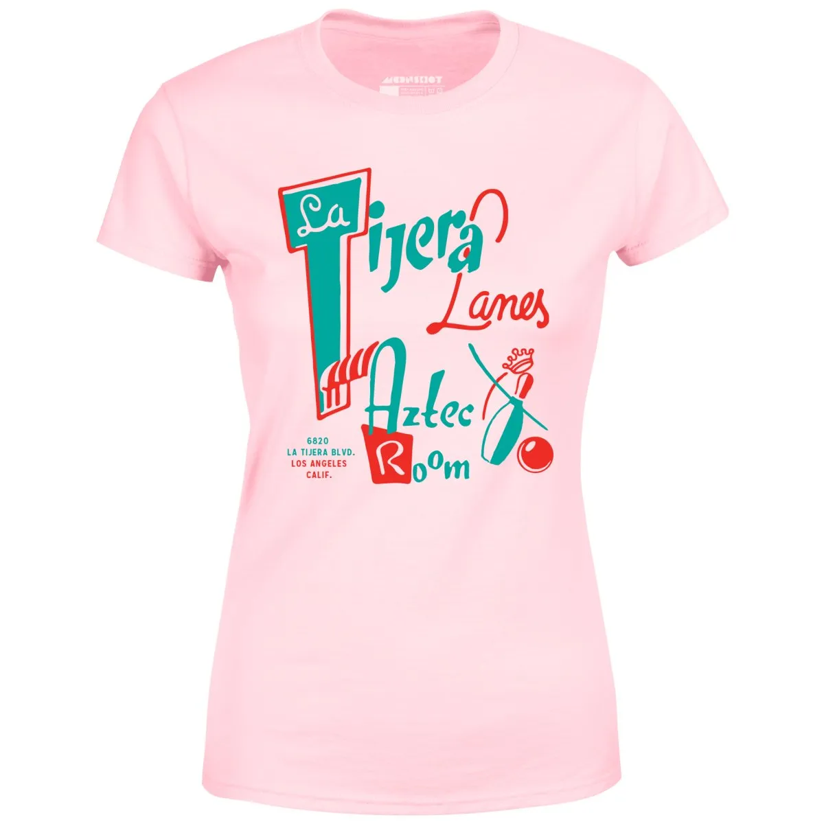 La Tijera Lanes - Los Angeles, CA - Vintage Bowling Alley - Women's T-Shirt