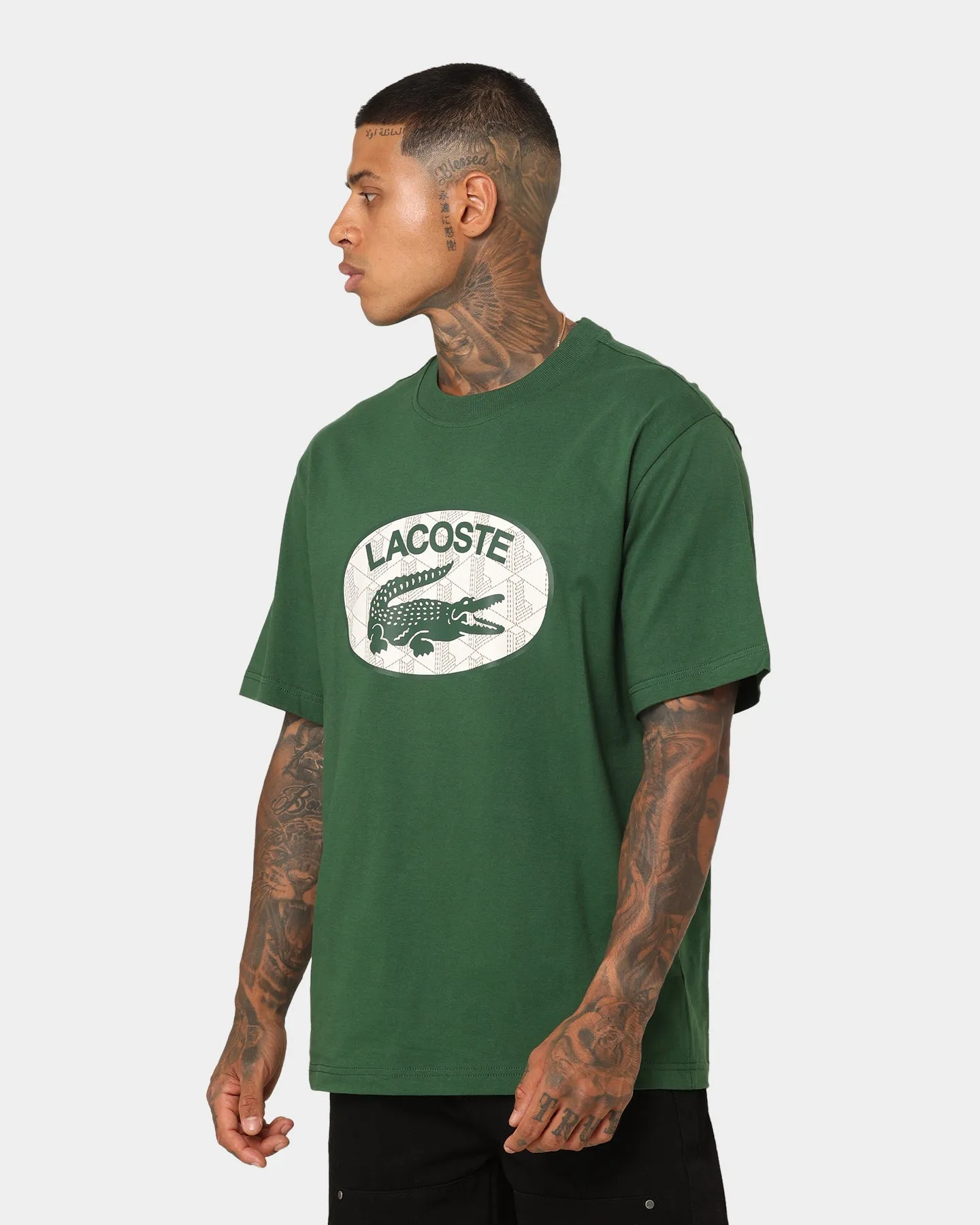 Lacoste Monogram Logo T-Shirt Green