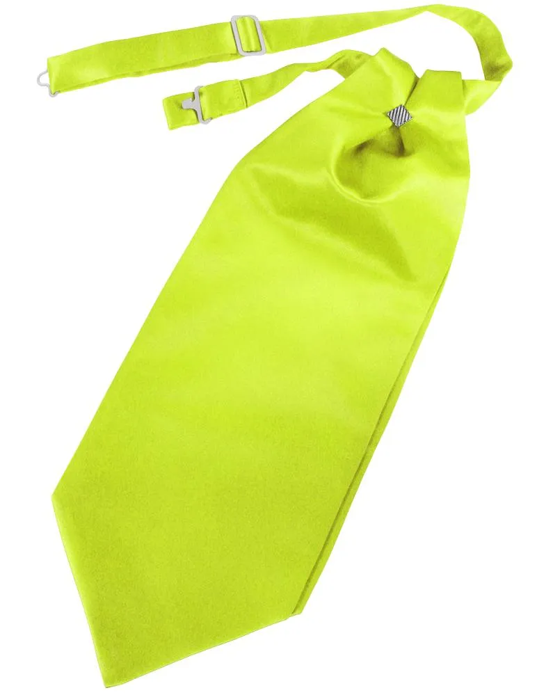 Lime Luxury Satin Cravat