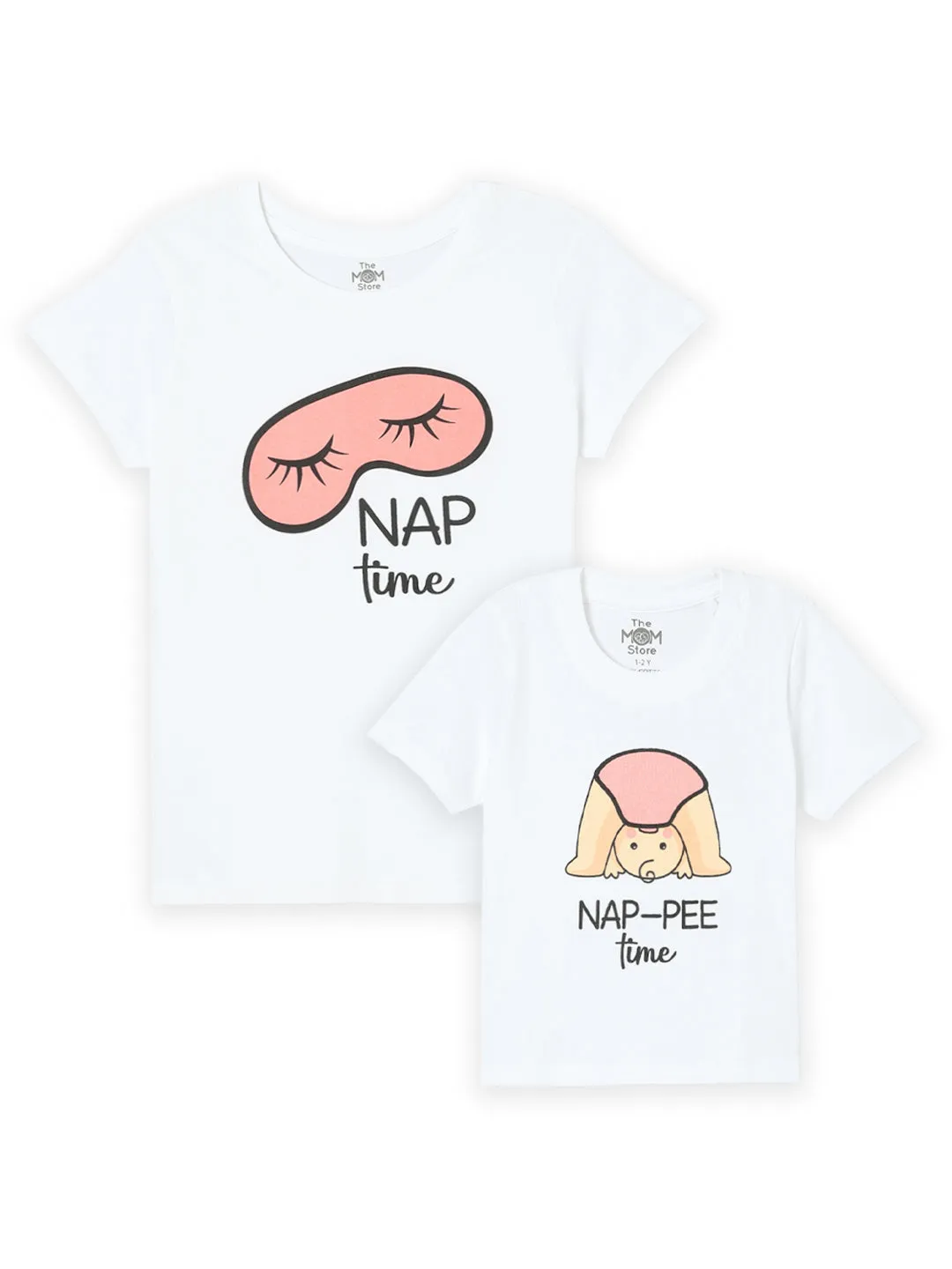 Nap Time Matching Family T-shirt- Combo of 2