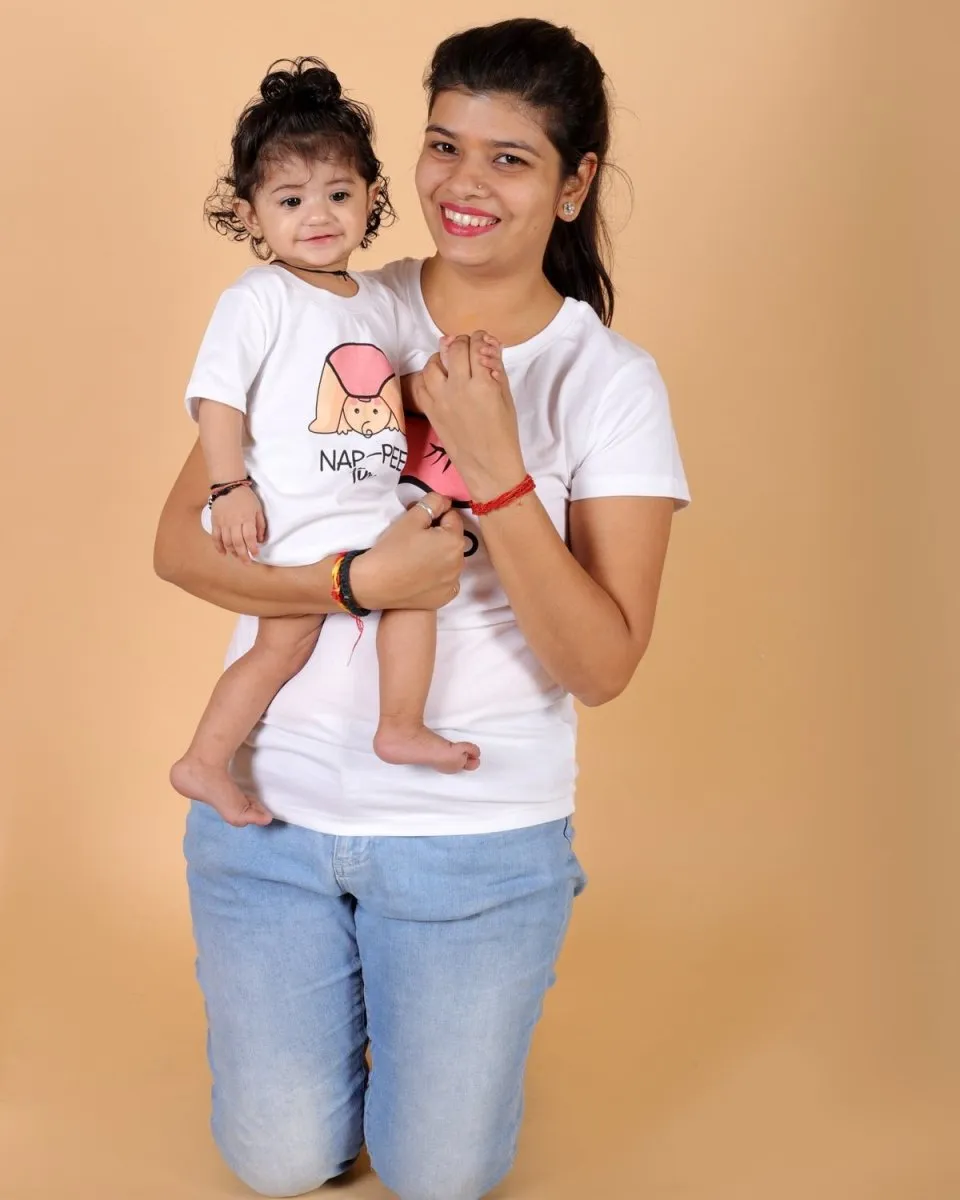 Nap Time Matching Family T-shirt- Combo of 2