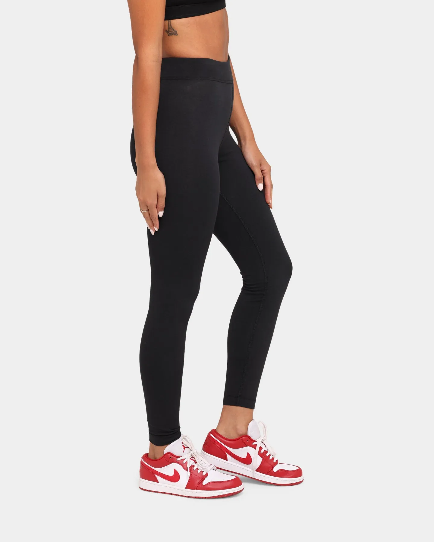 Nike Nike Sportswear Swoosh High-Rise Leggings Black/White