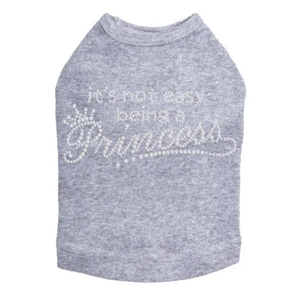 Not Easy Rhinestone Dog Tank