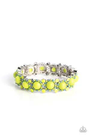 Paparazzi Pop Art Party Green Bracelet