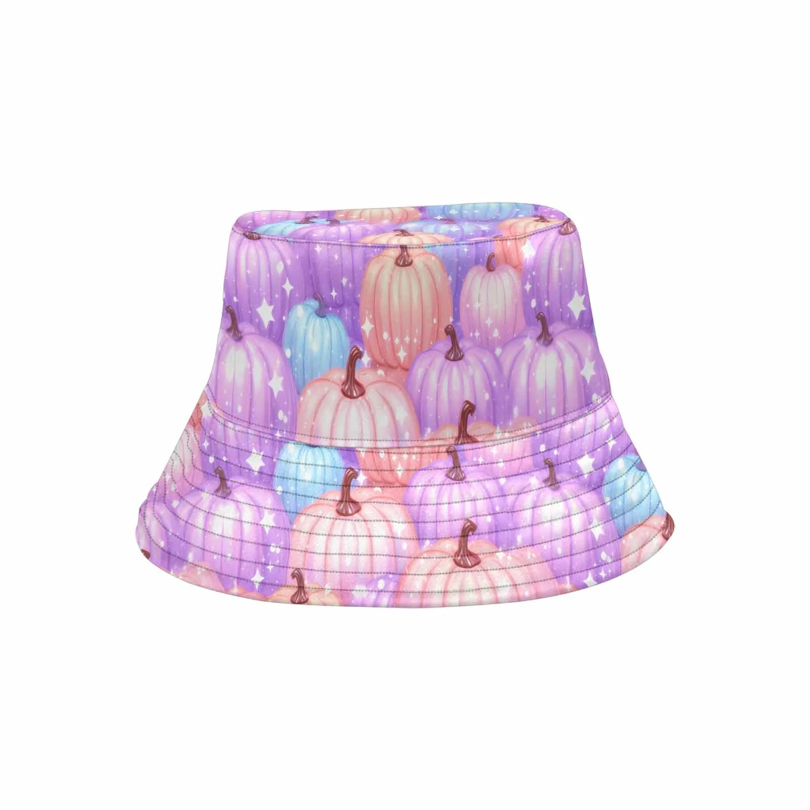 Pastel Pumpkin  Unisex Summer Single-Layer Bucket Hat