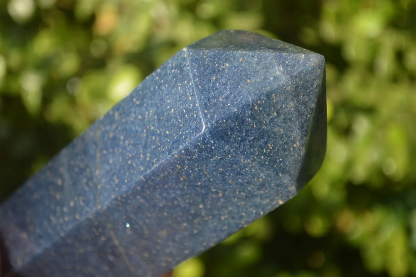 Polished Blue Lazulite Points  x 2 From Madagascar