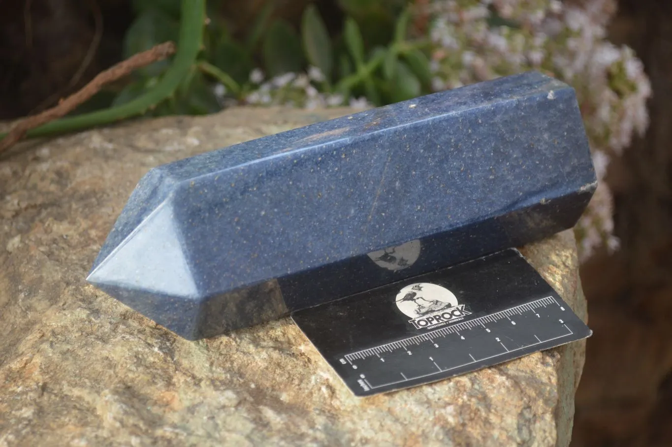 Polished Blue Lazulite Points  x 2 From Madagascar