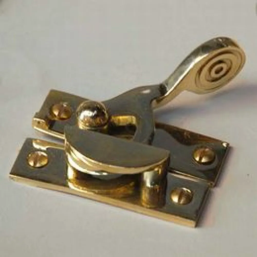 Polished Brass Claw Sash Window Fastener