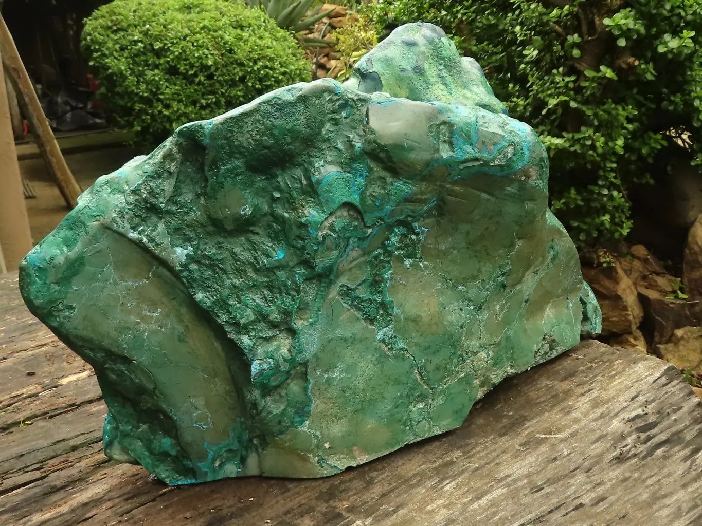 Polished Chrysocolla & Malachite Display Piece x 1 From Kulukuluku, Congo