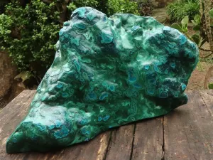 Polished Chrysocolla & Malachite Display Piece x 1 From Kulukuluku, Congo