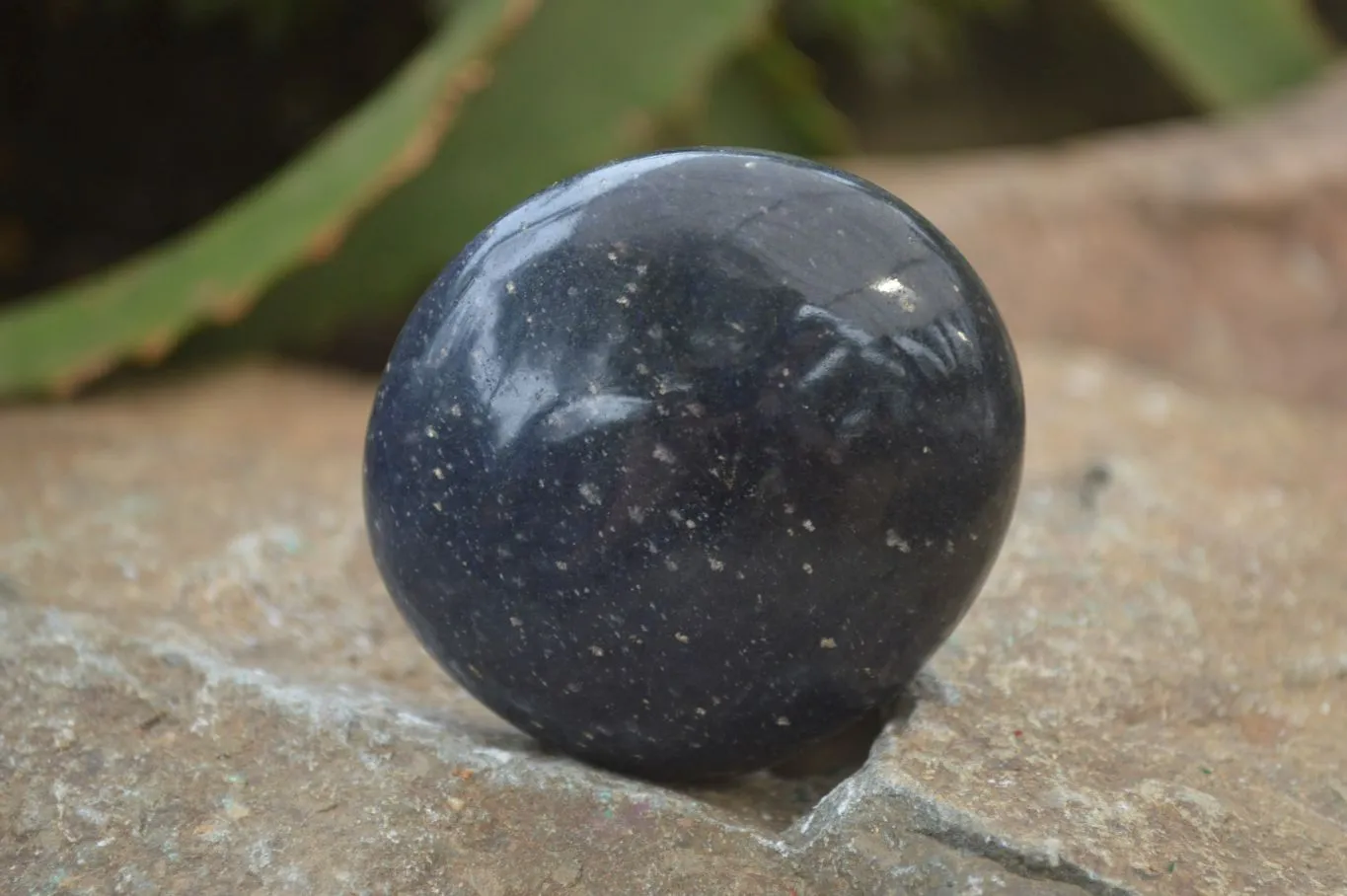 Polished Lazulite Palm Stones x 12 From Madagascar