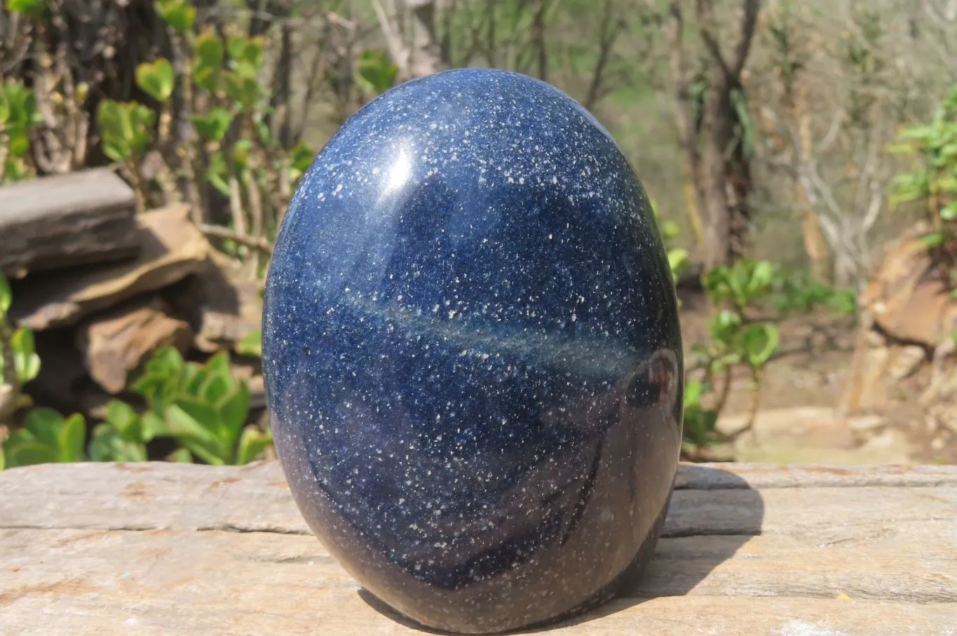 Polished Lazulite Standing Free Forms x 2 From Madagascar